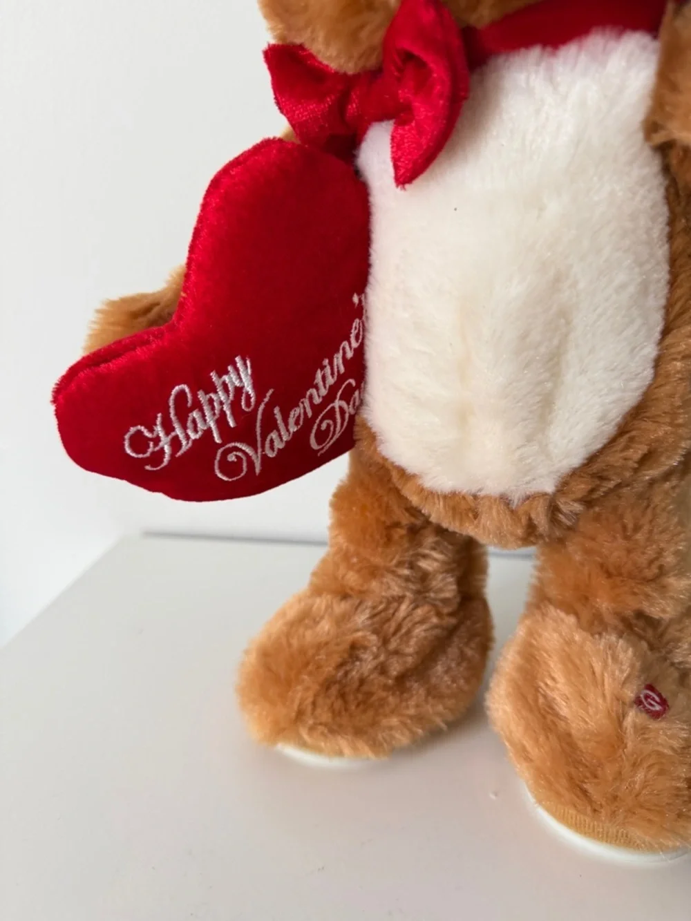 Brown Plush Bear with Heart and Attached Electronic Accessory - Brown - Picture 3 of 4